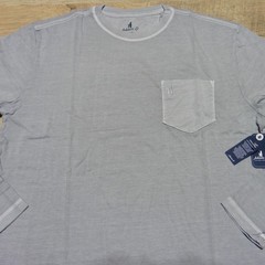 JOHNNIE O Mens M MEDIUM BRENNAN 2.0 T SHIRT STEEL GREY LONG SLEEVE GOLF