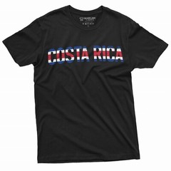 Costa Rica T-shirt Flag Patriotic Nationality Country Costa Rica Tee Shirt