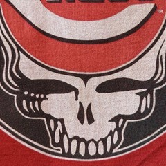 GRATEFUL DEAD CINCINNATI REDS Steal Your Base Mashup T-Shirt. LARGE Preowned NV