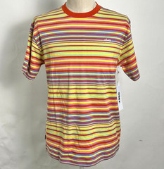 Obey Men’s Knit T-Shirt Break Burnt Orange/Multi Size M NWT Shepard Fairey