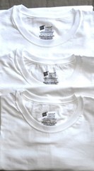 NEW MEN HANES COTTON WHITE COMFORT SOFT SHORT SLEEVE set 3 T-SHIRT 2XL