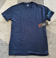 SPYDER MEN’S ASL426NV NAVY FITTED LOUNGE WEAR T-SHIRT, SIZE MEDIUM NWT