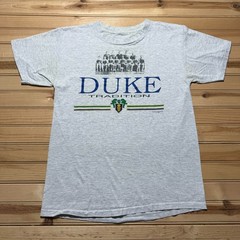 Vintage 80s 1989 Duke Blue Devils Tradition Heather Basketball T-Shirt – Large