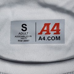 A4 Cooling Performance T-Shirt Mens Small Gray Short Sleeve Athletic Gym N3142