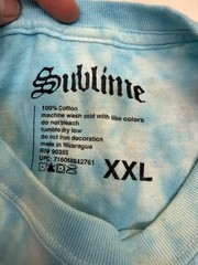 Sublime 40oz. To Freedom Long Beach Sun Face Blue Tie Dye T-Shirt Various Sizes