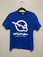 Fruit of The Loom Urban Air Graphic T-Shirt Blue Size Medium Short Sleeve Men’s
