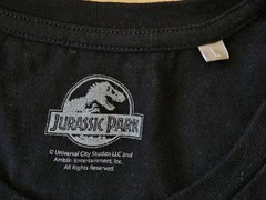 Jurassic World Park Graphic T-Shirt Tee Mens Large Black Short Sleeve Cotton