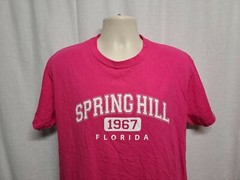 Spring Hill Florida 1967 Adult Large Pink TShirt