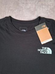 The North Face Long Sleeve T-Shirt XL Black 100% Cotton Graphic Double Sided NEW