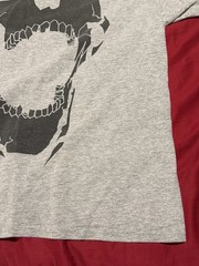 Revenge Skeleton Logo T-shirt Grey Size Large Made In USA Streetwear Punk