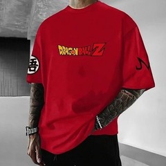 Unisex Anime Dragon Graphic Printed Oversized Cotton T-Shirt Summer Streetwear