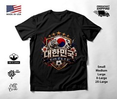 SOUTH KOREA – NEW World Cup 2026 Football Soccer Fans Black T-Shirt Tee Shirt