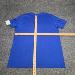 Nike Shirt Mens Large Game Royal Blue Gray Red Futura Logo Sportswear Cotton Tee