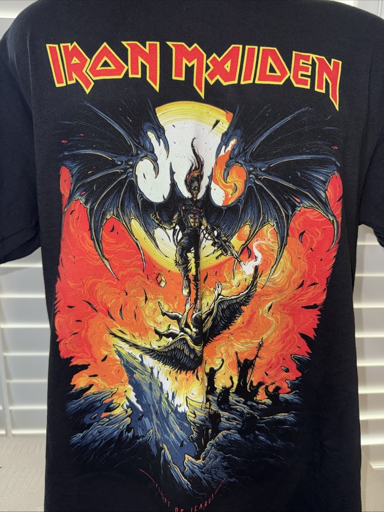 IRON MAIDEN Small 2018/19 LEGACY OF THE BEAST Flight Of Icarus Tour Shirt New