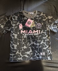 A Bathing Ape BAPE x Inter Miami T-Shirt M-Size Pink/Black