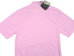 NWT GLEN ECHO vtg pullover t-SHIRT performance mock men small shirt wicking pink