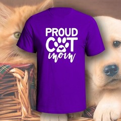 Proud Cat Mom T-Shirt | Pick Your Color! | Dog/Cat Mom