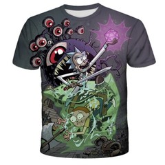 Funny Rick & Morty T-Shirt Double-Sided Unisex Adult Size Large Medium Small