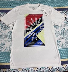 Adidas Graphic Short Sleeve T-shirt White NWT Men’s Medium