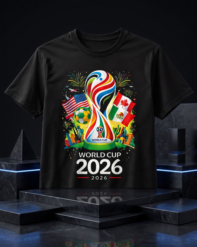 Fifa World Cup 2026 T-Shirt Soccer Graphic Tee USA Football Fan, Fifa World Cup