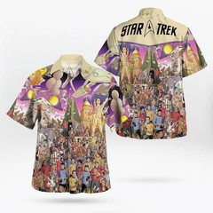 Star Trek The Original Series 50th Anniversary Comics Hawaiian Shirt