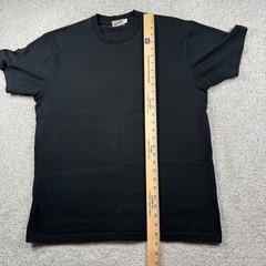 Non Stock T Shirt Mens XXL Black USA Cotton Heavyweight Crew Neck Short Sleeve
