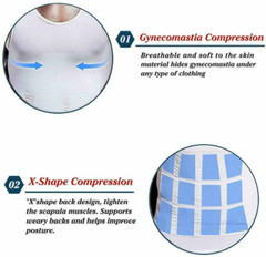 Men Body Slimming Vest Tummy Shaper Underwear Compression Waist Trainer Tank Top