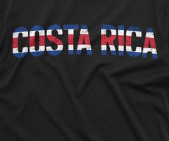 Costa Rica T-shirt Flag Patriotic Nationality Country Costa Rica Tee Shirt