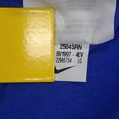 Nike Shirt Mens Large Game Royal Blue Gray Red Futura Logo Sportswear Cotton Tee