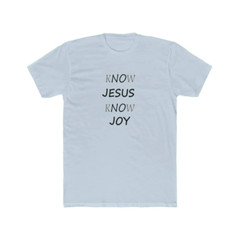 Next Level 3600 Soft Cotton Tee “KNOW JESUS KNOW JOY”