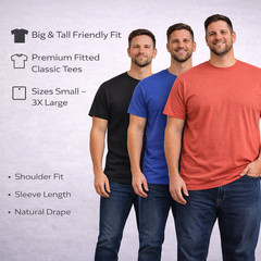 BILLIONHATS 12 Pack Mens Cotton Short Sleeve Lightweight T-Shirts(Assorted B, S)