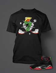 Men Big & Tall Retro J7 Marvin Martian Graphic Tee Shirt Graphic Pro Club Shaka