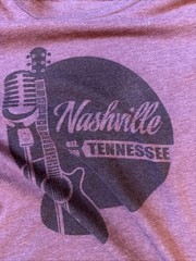 Nashville T Shirt Men’s Large Maroon Canvas Brand
