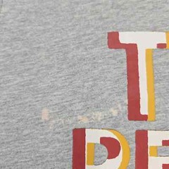 True Religion Shirt Mens Large Gray Heather Spellout Long Sleeve Crew Neck