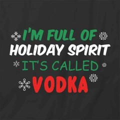 HOLIDAY SPIRIT TShirt Tee Short-Sleeved Cotton CLOTHING CHRISTMAS S1BCA186