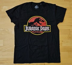 Jurassic World Park Graphic T-Shirt Tee Mens Large Black Short Sleeve Cotton