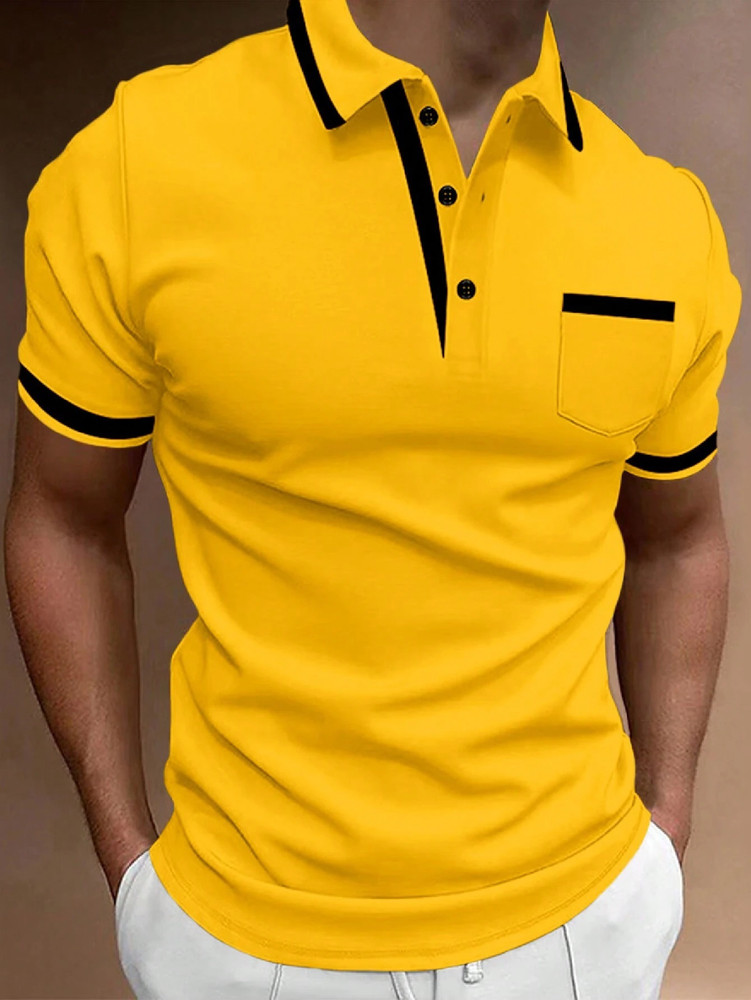 Camisa Camisetas Polos Pullover de Moda Elegante Ropa Casual Formal Para Hombres