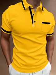 Camisa Camisetas Polos Pullover de Moda Elegante Ropa Casual Formal Para Hombres