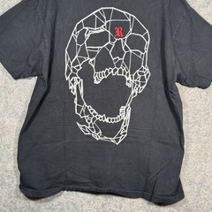 Revenge Streetwear Black Double Sided Spider Graphic T Shirt Mens Size XL 23×29