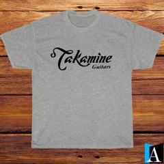 New Shirt Takamine Guitars Music Logo T-Shirt Black/White/Grey/Navy Size S-5XL