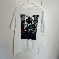 My Hero Academia Stain Midoriya & Shoot Graphic Shirt Men’s 2XL Cotton White