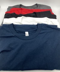 5 Pack American Apparel Unisex Heavyweight Cotton T Shirt Large Stylish AL1301