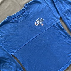 Boxercraft Bud Light NFL Long Sleeve Shirt Mens Small Blue Beer Promo Sponsor