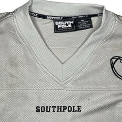 Southpole International Sports Men’s Gray Mesh Jersey V-Neck Long Sleeve 3XL