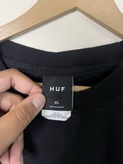 HUF Worldwide AP Albino & Preto Black T Shirt Size XL