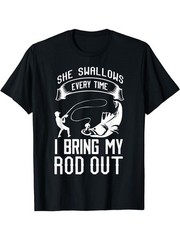 100% Cotton Breathable Machine Washable Humorous Ice Fishing Graphic Tee fo