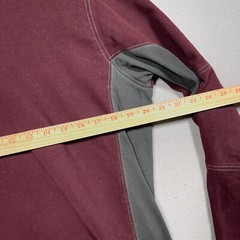 Kuhl Wildfibre Mens Medium Shirt Organic Cotton Burgundy Thermal Pullover Layer