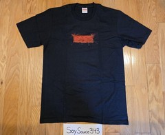 NEW SUPREME RALPH STEADMAN BOX LOGO BLACK RED TEE SHIRT SIZE SMALL SS22 RARE