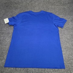 Nike Shirt Mens Large Game Royal Blue Gray Red Futura Logo Sportswear Cotton Tee
