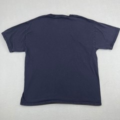 Hanes Heavyweight Mens USA Graphic T-Shirt Navy Blue Short Sleeve XL Vtg